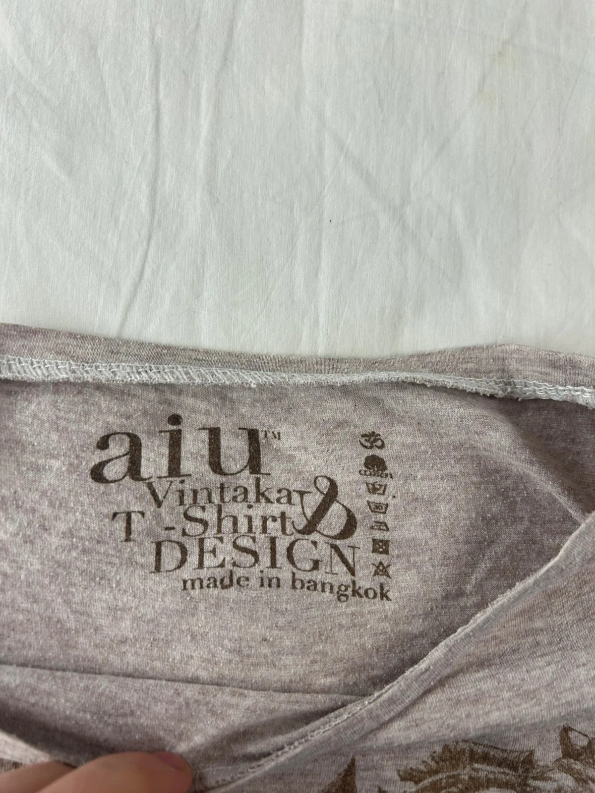 Blusa de mangas curtas bege aiu vintakar – photo 5